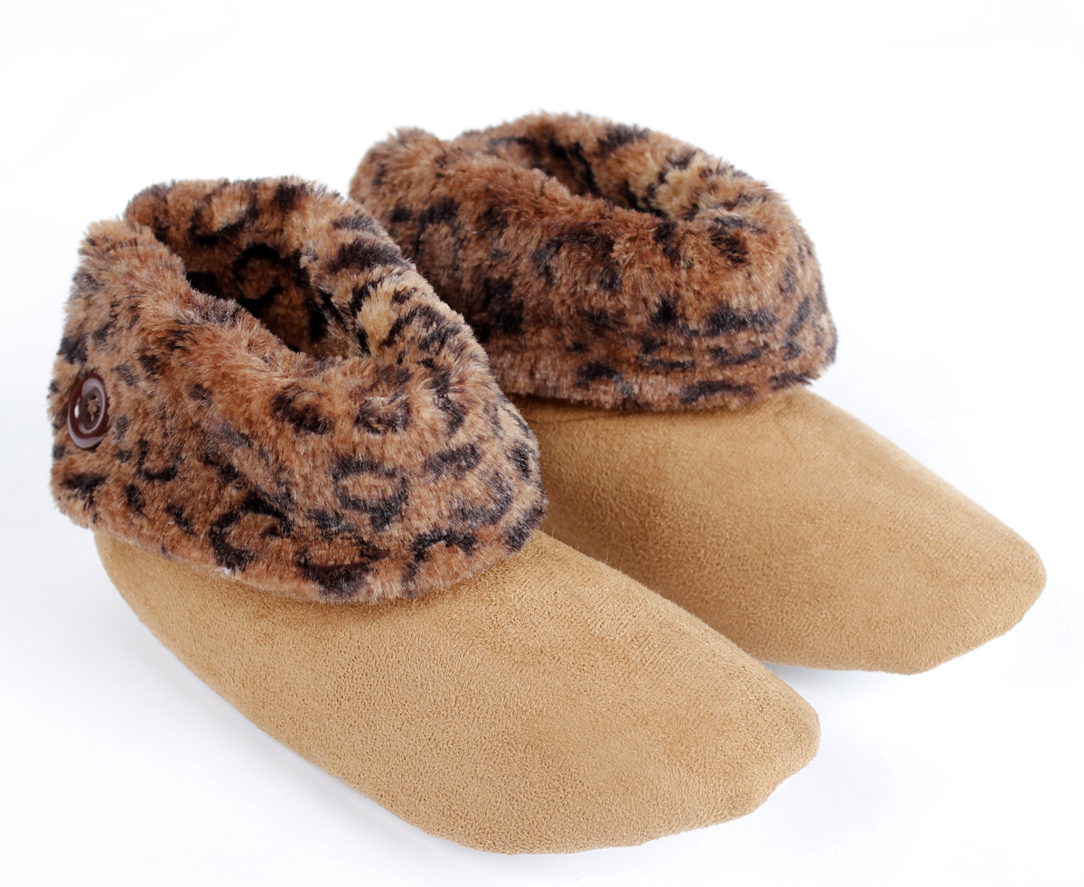 Pantufla Botín en Animal Print Dama - Tiendas Montevideo