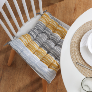 Almohadón Silla Chenille Rayas 43x43