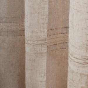 Alternative view of Cortina Con Aros Rústica Con Cordón