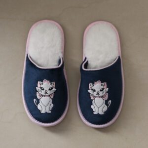 Pantufla Abierta Con Vivo De Niña