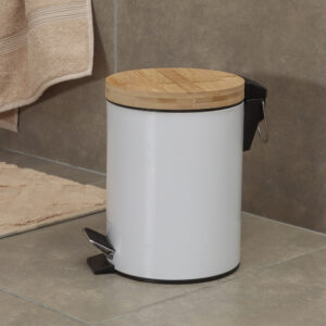 Papelera Tapa Bamboo 3lts