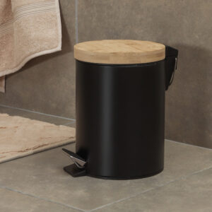 Papelera Tapa Bamboo 3lts
