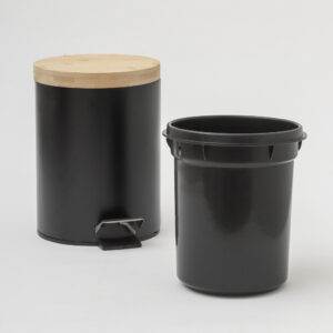 Alternative view of Papelera Tapa Bamboo 3lts