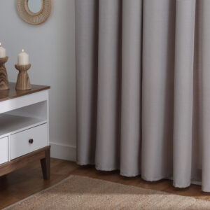 Cortina Con Aros Jaspeada 140x150