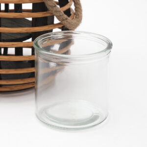 Alternative view of Fanal De Bamboo Con Asa De Yute