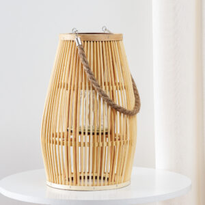 Fanal De Bamboo Con Asa 36