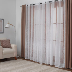 Cortina Voile Fantasía Con Aros 140x220