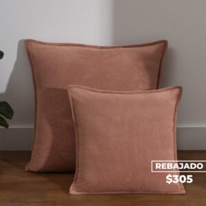 Funda Almohadón Chenille Con Borde 60x60