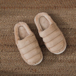 Pantufla Abierta De Piel