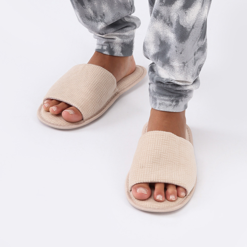 Pantufla Abierta Jacquard