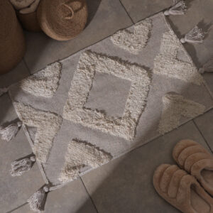 Alfombra Para Baño Con Flecos 50x70