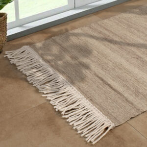 Alfombra Lana Con Flecos 70x120