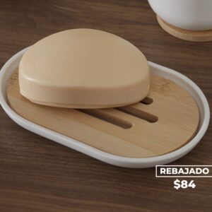 Jabonera Con Bamboo