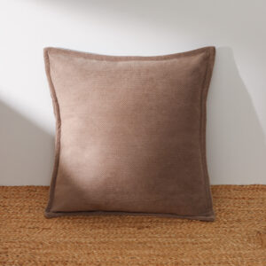 Funda Almohadón Chenille Con Borde 45x45