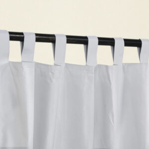 Alternative view of Cortina Corta Luz Con Loops Blanco Tiza 130x220