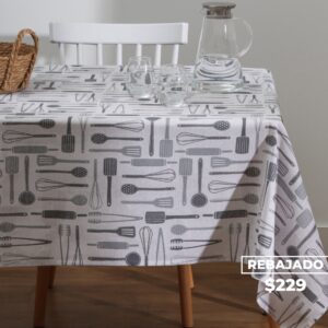 Mantel Algodón Estampado 140x140