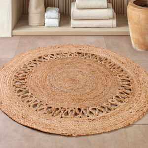 Alfombra Yute Braided Redonda 90
