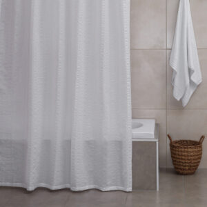 Cortina De Baño Cloquee Lisa 180x200