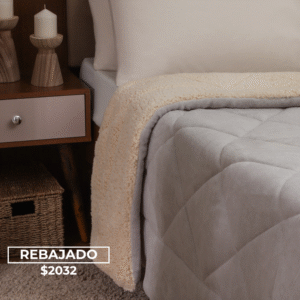 Acolchado Coral Sherpa Liso 230x250