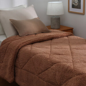 Acolchado Sherpa Liso 150x220