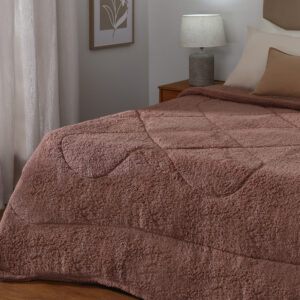 Acolchado Sherpa Liso 200x220